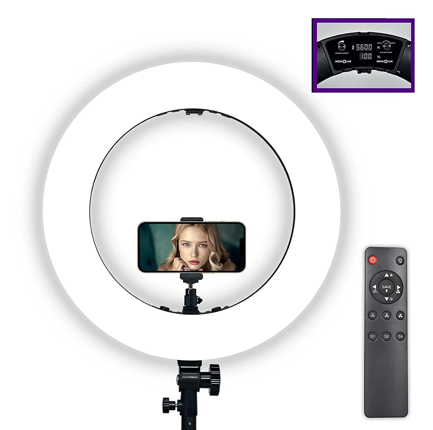 NOVALUX Professional 18 inch 65 Watt Big LED Ring Light